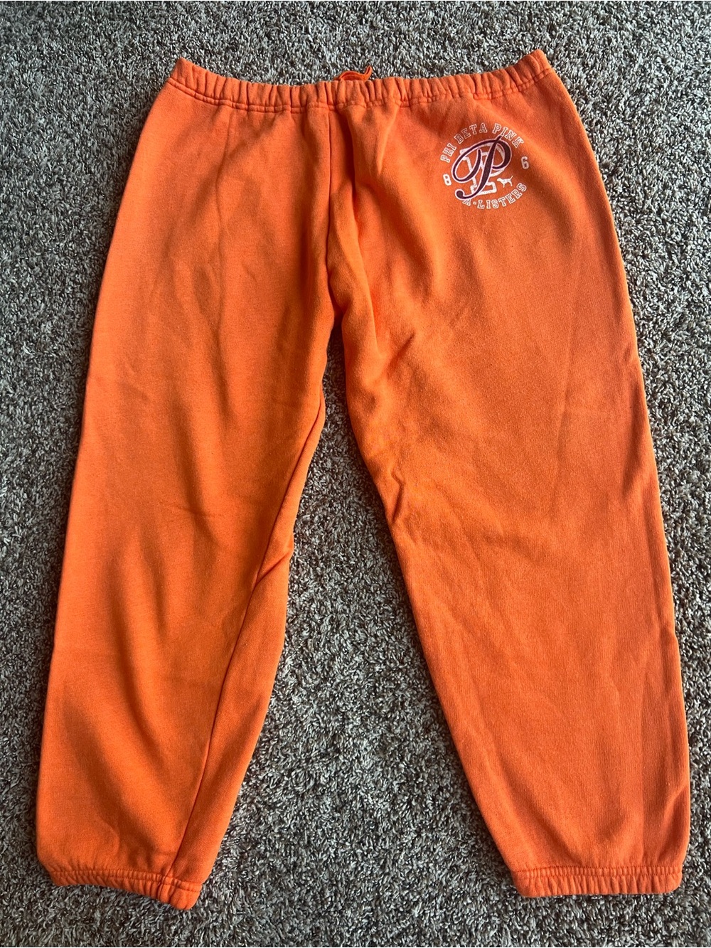 Victoria’s Secret PINK Orange Graphic Sweatpants Joggers